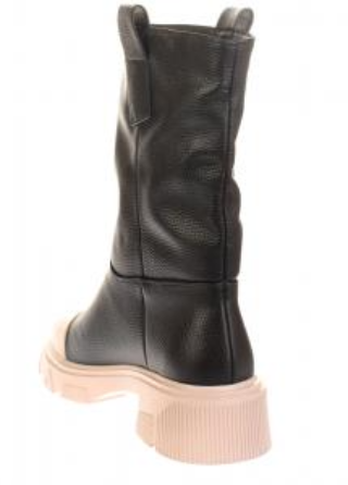 Полусапоги кожаные женские / Черный / 37