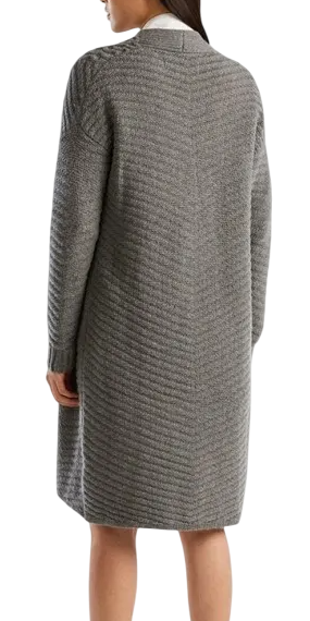 Кардиган с шерстью женский / Серый / 42