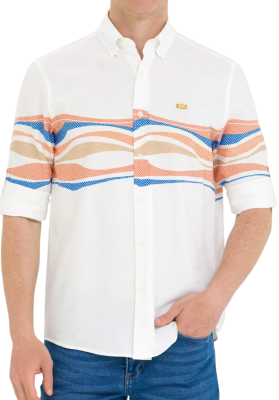 Рубашка с длинным рукавом мужская / Красный / 58