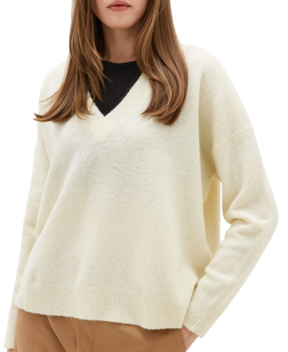 Фото Пуловер свободного кроя женский