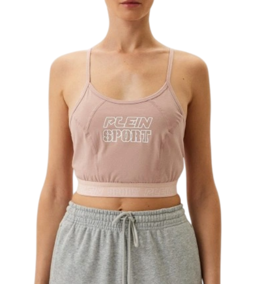 Топ спортивный с принтом женский / Розовый / 46