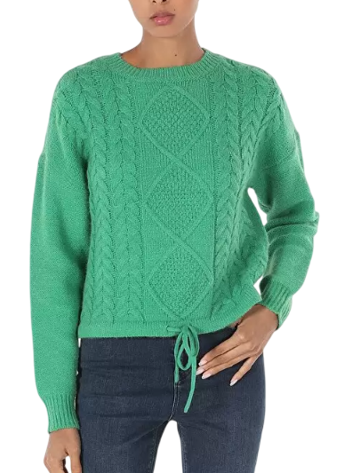 Свитер с принтом женский / Зеленый / 42