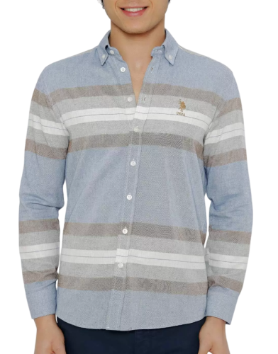 Фото Рубашка с принтом мужская