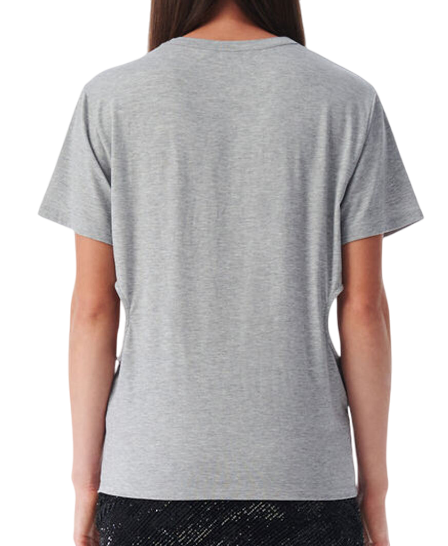 Футболка с вырезами женская / Серый / 44