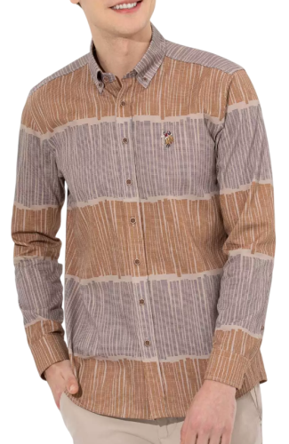 Фото Рубашка с принтом мужская