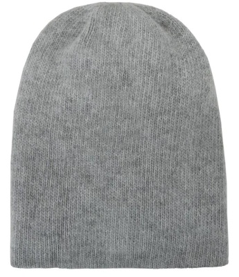 Шапка с шерстью женская / Серый / 56