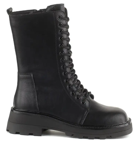 Фото Ботинки кожаные женские