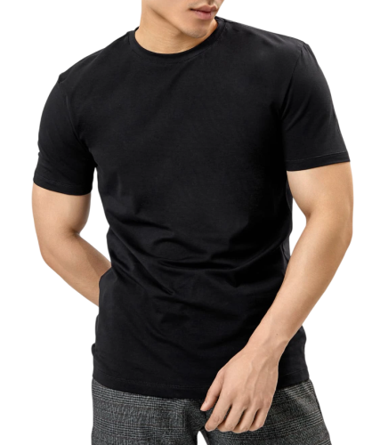 Фото Футболка однотонная мужская