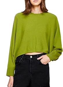 Фото Свитер укороченный женский