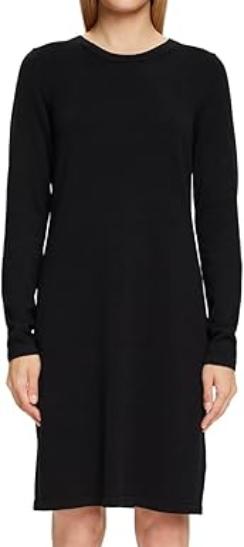 Платье с длинным рукавом женское / Черный / 46