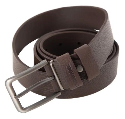 Ремень из кожи мужской / Коричневый / XL