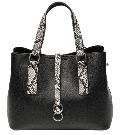 Сумка из экокожи женская / Черный / S