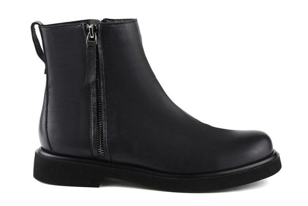 Ботинки из кожи женские / Черный / 37