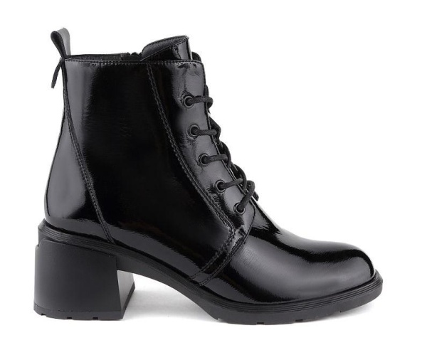 Ботильоны из кожи женские / Черный / 36