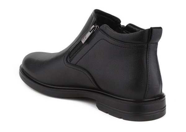 Ботинки из кожи мужские / Черный / 39