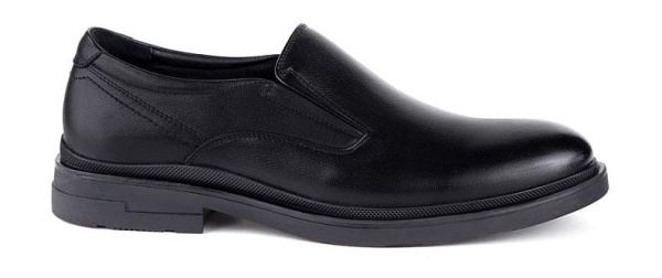 Полуботинки из кожи мужские / Черный / 39