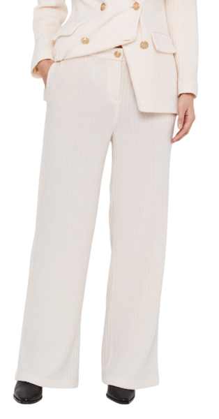 Брюки женские из фактурной ткани женские / Бежевый / 52