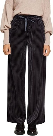 Брюки на резинке женские / Черный / 40