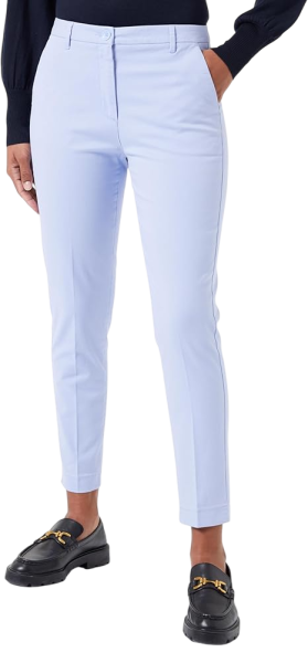 Брюки укороченные женские / Голубой / 42