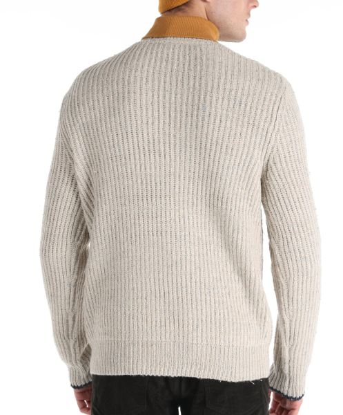 Джемпер прямого кроя мужской / Серый / 52