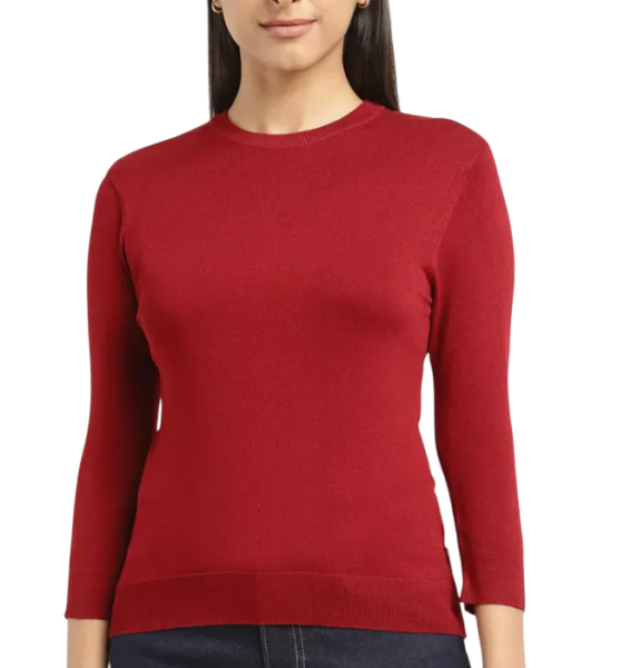 Джемпер хлопковый женский / Красный / 42