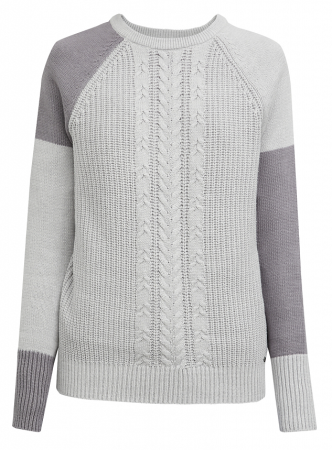 Джемпер прямого кроя женский / Серый / 52