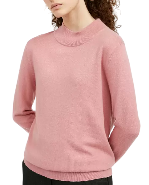 Джемпер прямого кроя женский / Светло-розовый / 52