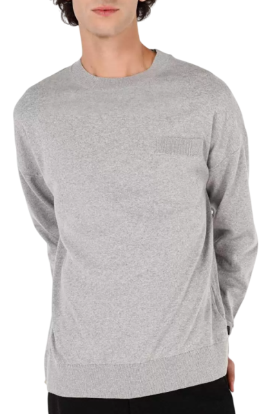 Джемпер прямого кроя мужской / Серый / 52