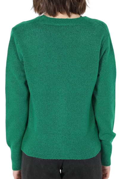 Кардиган прямого кроя женский / Зеленый / 44