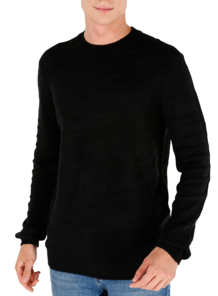 Джемпер хлопковый мужской / Черный / 50