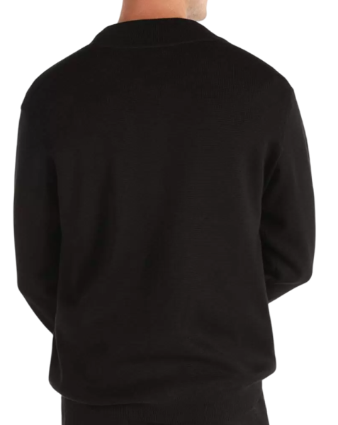 Кардиган прямого кроя мужской / Черный / 44