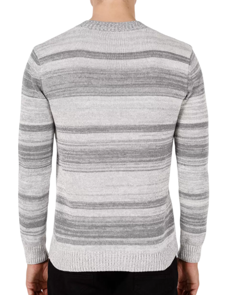 Джемпер в полоску мужской / Серый / 46