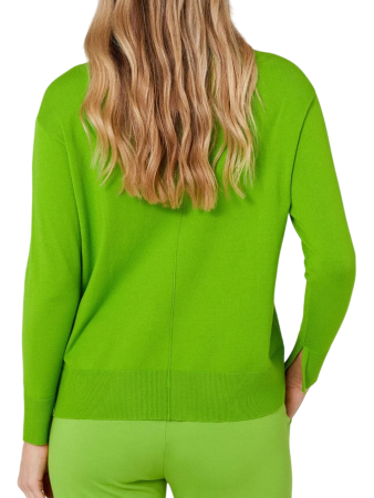 Джемпер свободного кроя женский / Зеленый / 52