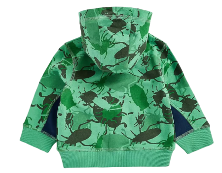 Толстовка с принтом для мальчика / Зеленый / 86