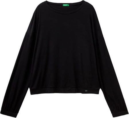 Джемпер прямого кроя женский / Черный / 42