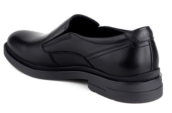 Полуботинки кожаные мужские / Черный / 40