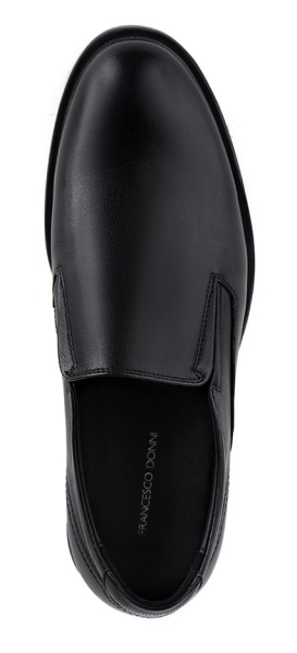 Полуботинки кожаные мужские / Черный / 40