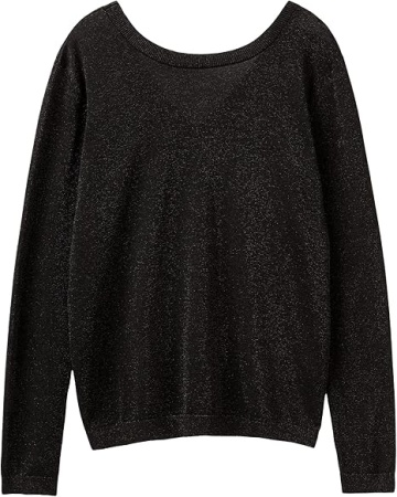 Джемпер свободного кроя женский / Черный / 42