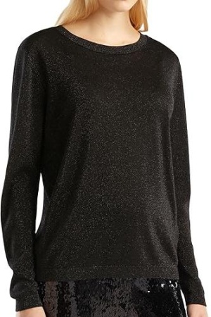 Джемпер свободного кроя женский / Черный / 42