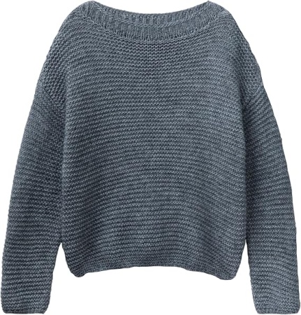 Джемпер свободного кроя женский / Серый / 46