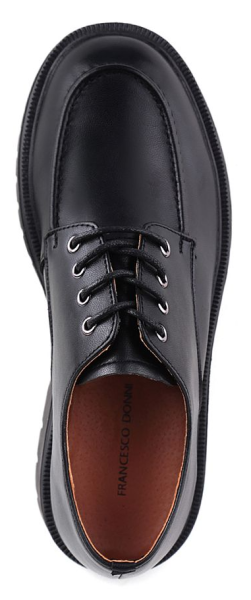 Полуботинки кожаные женские / Черный / 36