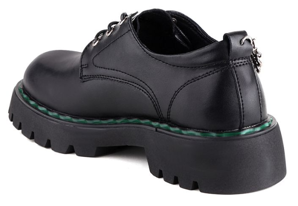 Полуботинки из кожи женские / Черный / 36