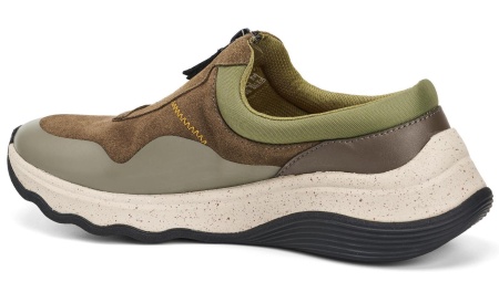 Кроссовки из кожи женские / Хаки / 35.5