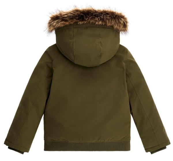Куртка с капюшоном для мальчика / Зеленый / 128