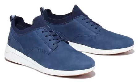 Кроссовки кожаные унисекс / Синий / 37.5