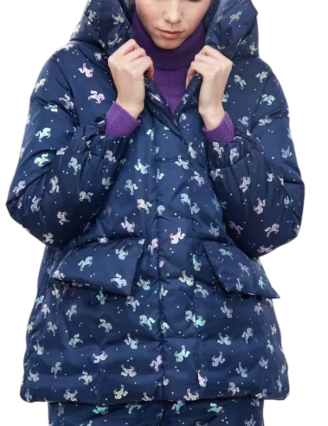 Куртка утепленная женская / Тёмно-синий / 42