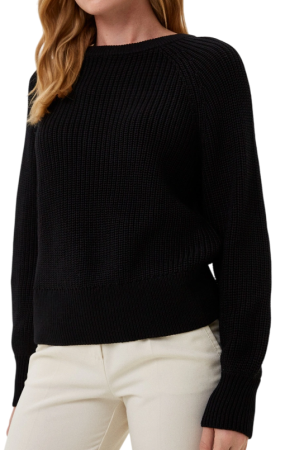 Джемпер свободного кроя женский  / Черный / 50