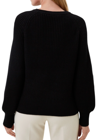 Джемпер свободного кроя женский  / Черный / 50