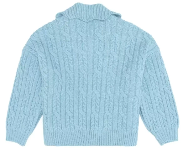 Свитер вязаный детский / Голубой / 128