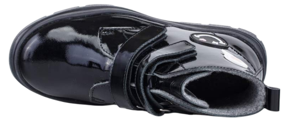 Ботинки из кожи для девочки / Черный / 30